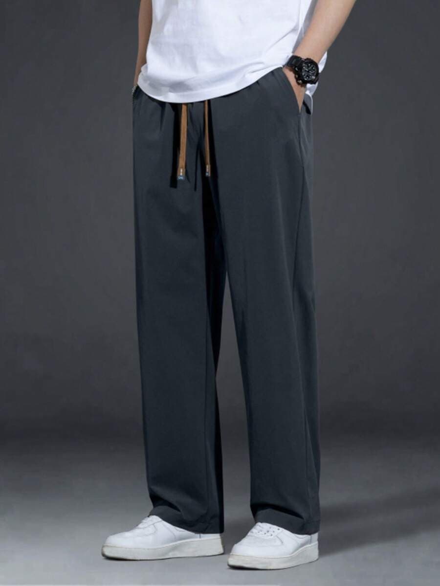 Mens Relaxed Fit Drawstring Pants
