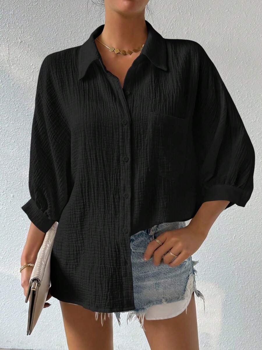 Womens Casual Button Up Shirt alternative view