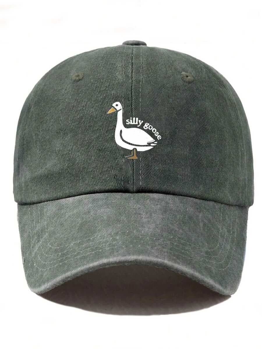 Silly Goose Graphic Print Cap