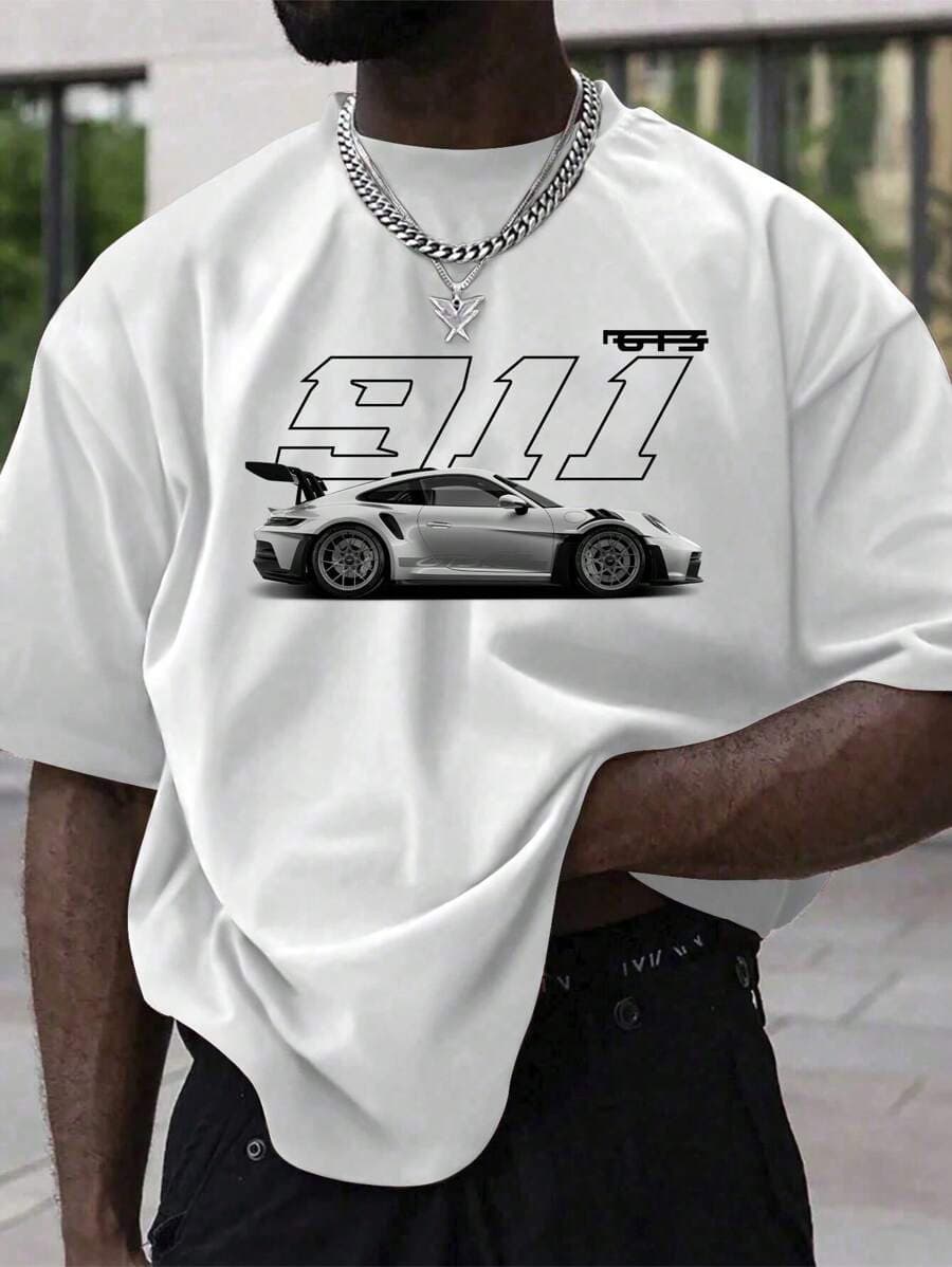 Mens Porsche 911 Graphics Tshirt