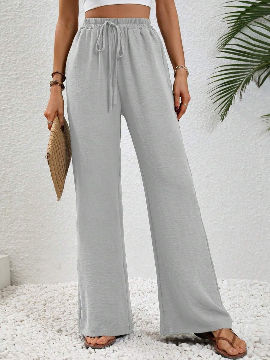 Womens Straight-Leg Loose Casual Trousers alternative view