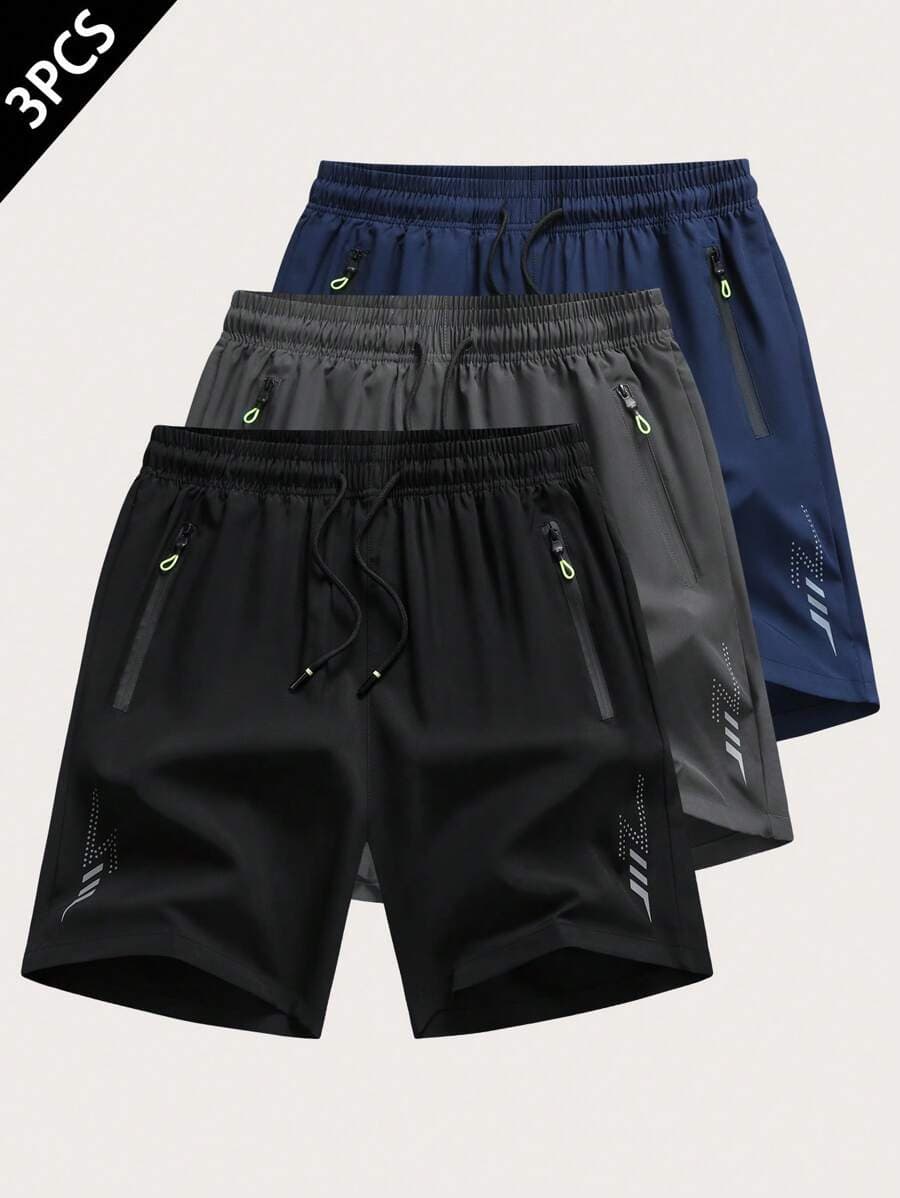 Mens 3-Pack Athletic/Gym Shorts